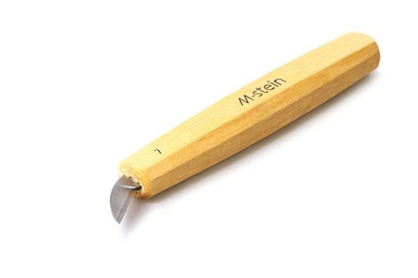Flat woodcarving knife M-stein - blade shape N7